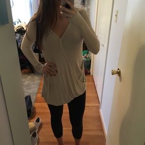 We The Free FREE PEOPLE Long Sleeve V-Neck Sweater